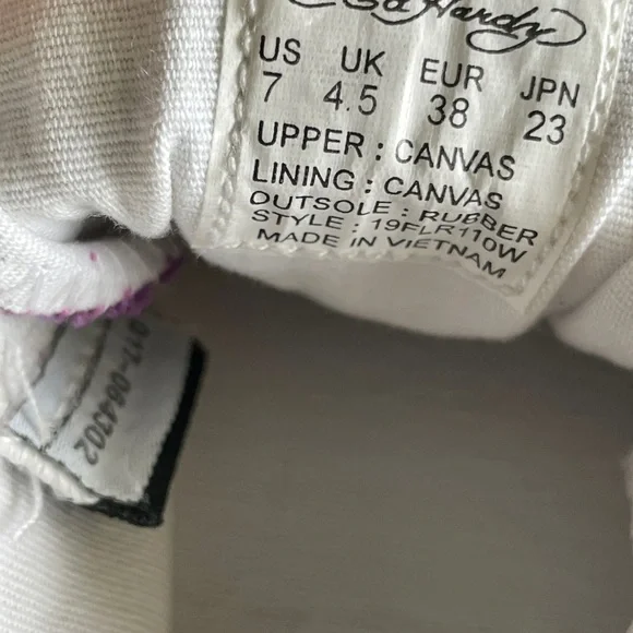 Ed Hardy Y2K Eternal Love Painted Slipons Women’s Size 7 - Picture 7 of 7